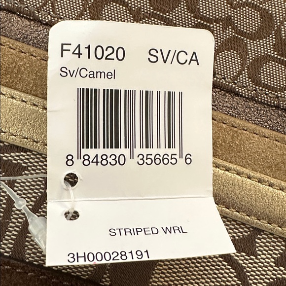 Coach Brown and Gold Signature Wristlet NWT
& Coach Leopard wristlet like new - Picture 7 of 7